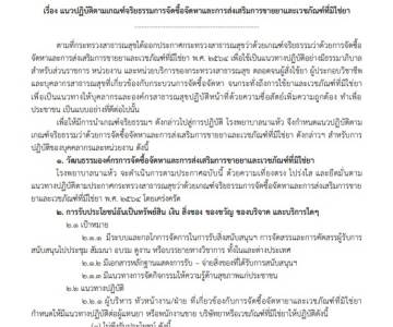 แนวปฏิบัติตามเกรณฑ์จริยธรรมการจัดซื้อจัดหาและการส่งเสริมการขายยาและเวชภัณฑ์มิใช่ยา